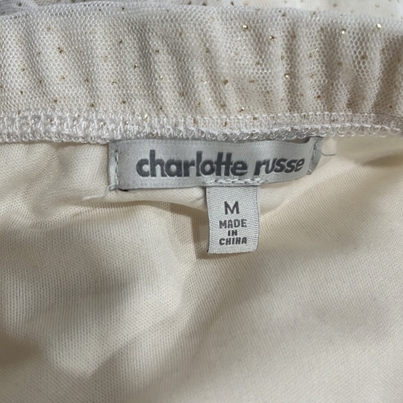 White Dress with Gold Sparkles - Picture 5 of 6